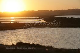 Image du Maroc Professionnelle de  Ouled Issa, la lagune de Oualidia dévoile un autre paysage les salines de cette région sur le littorale marocain entre Safi et El Jadida, Mercredi 29 Novembre 2006. le sel marin riche en iode il est nutritif  contrairement au sel des mines de l’intérieur du pays. (Photo / Abdeljalil Bounhar)



 